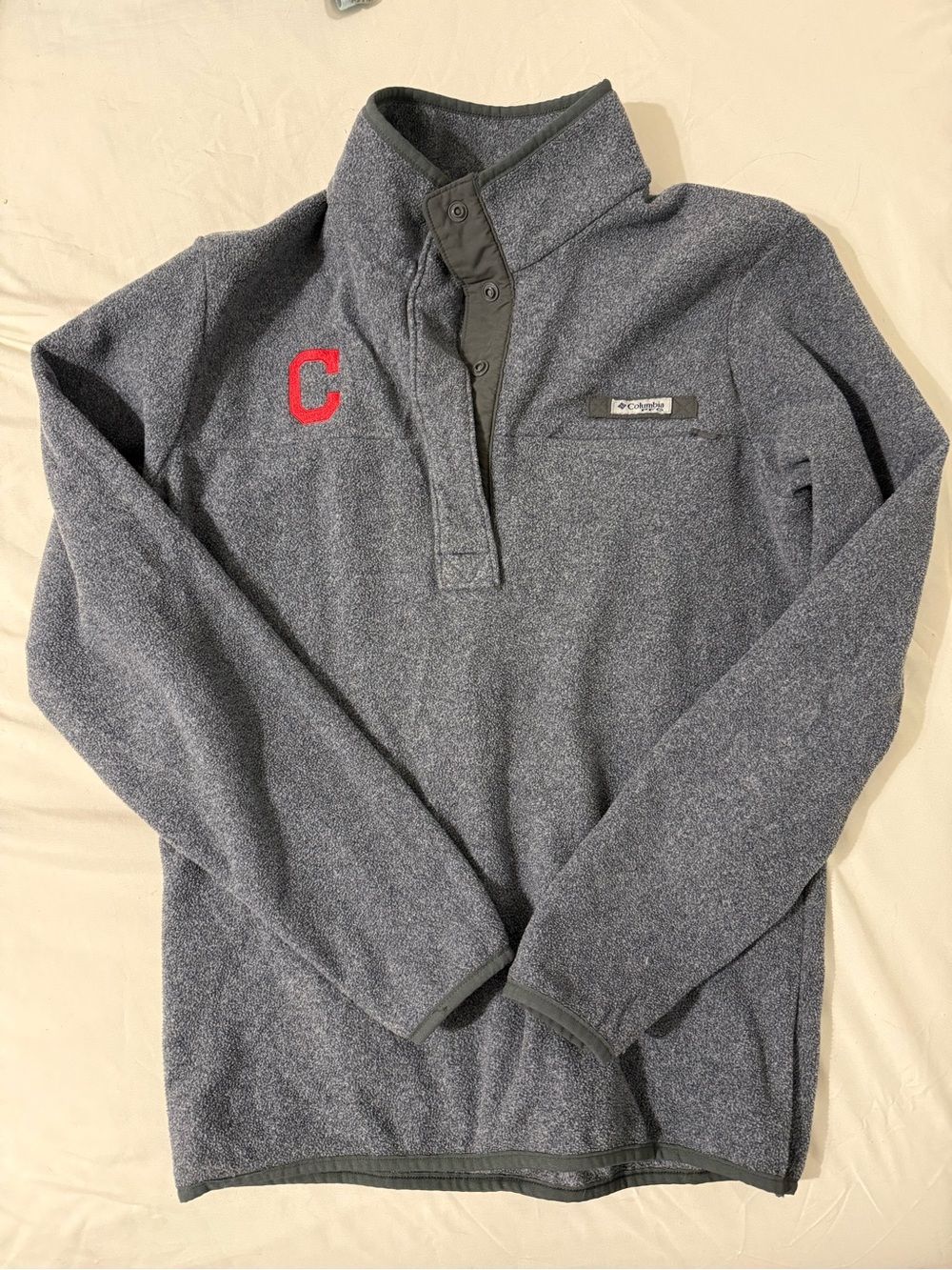 Columbia “C” (Block C Cleveland logo) half zip
